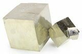 Natural Pyrite Cube Cluster - Spain #254663-1